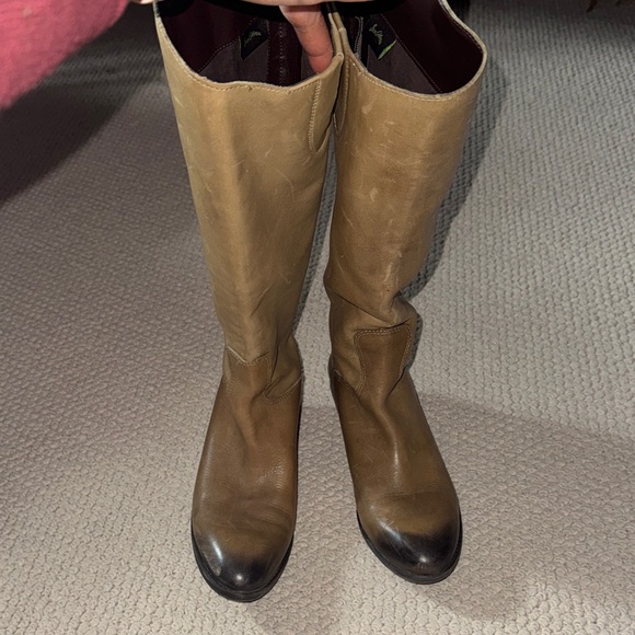 Sam Edelman Shoes - Sam Edelman —Classic Tall Leather Riding Boots in Olive Brown